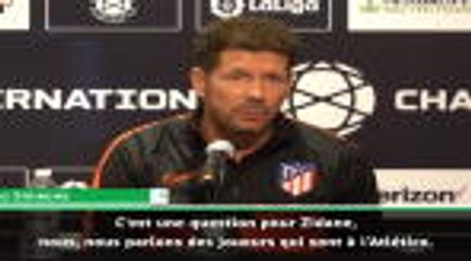 Atlético - Simeone répond sèchement à un journaliste qui lui posait une question sur Hazard