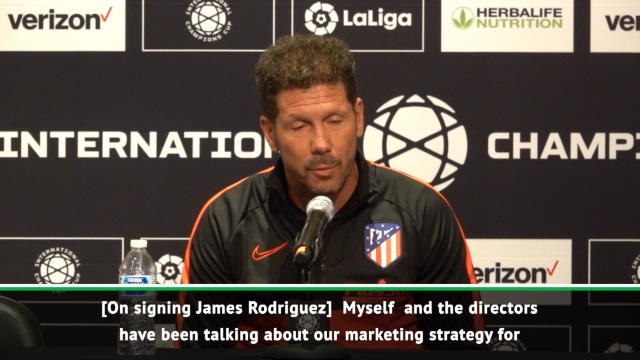 Simeone refuses to deny Atletico interest in James Rodriguez