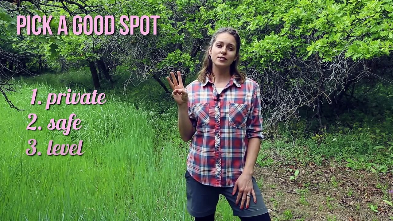 How to Pee Outside, in the Woods, Outdoors, Camping_ Tutorial for girls