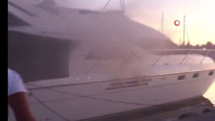Ataköy Marina’da yangın