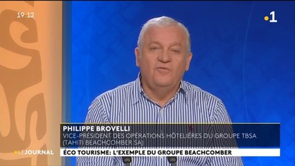 Invité du journal : Philippe Broveli du groupe Tahiti Beachcomber Sa