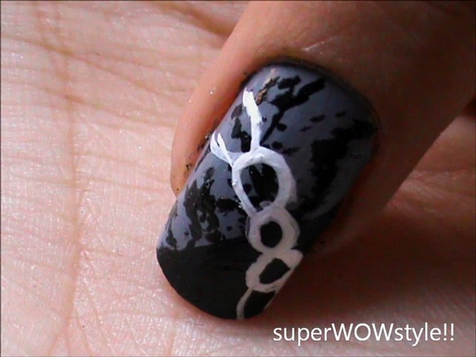 Goth_Steampunk Chains _ Nail Art Designs Tutorial