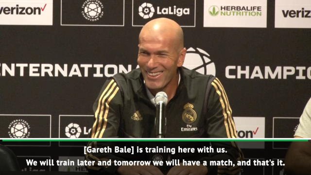 Zidane remains tight-lipped on Bale future