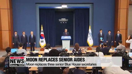 Tải video: Moon replaces three senior aides including civil affairs secretary