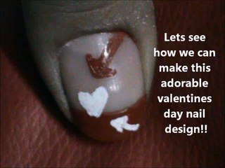Valentines Day Nail Art tutorial