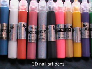 3D Nail Art Pens_ for Quick 3D Nail Art!