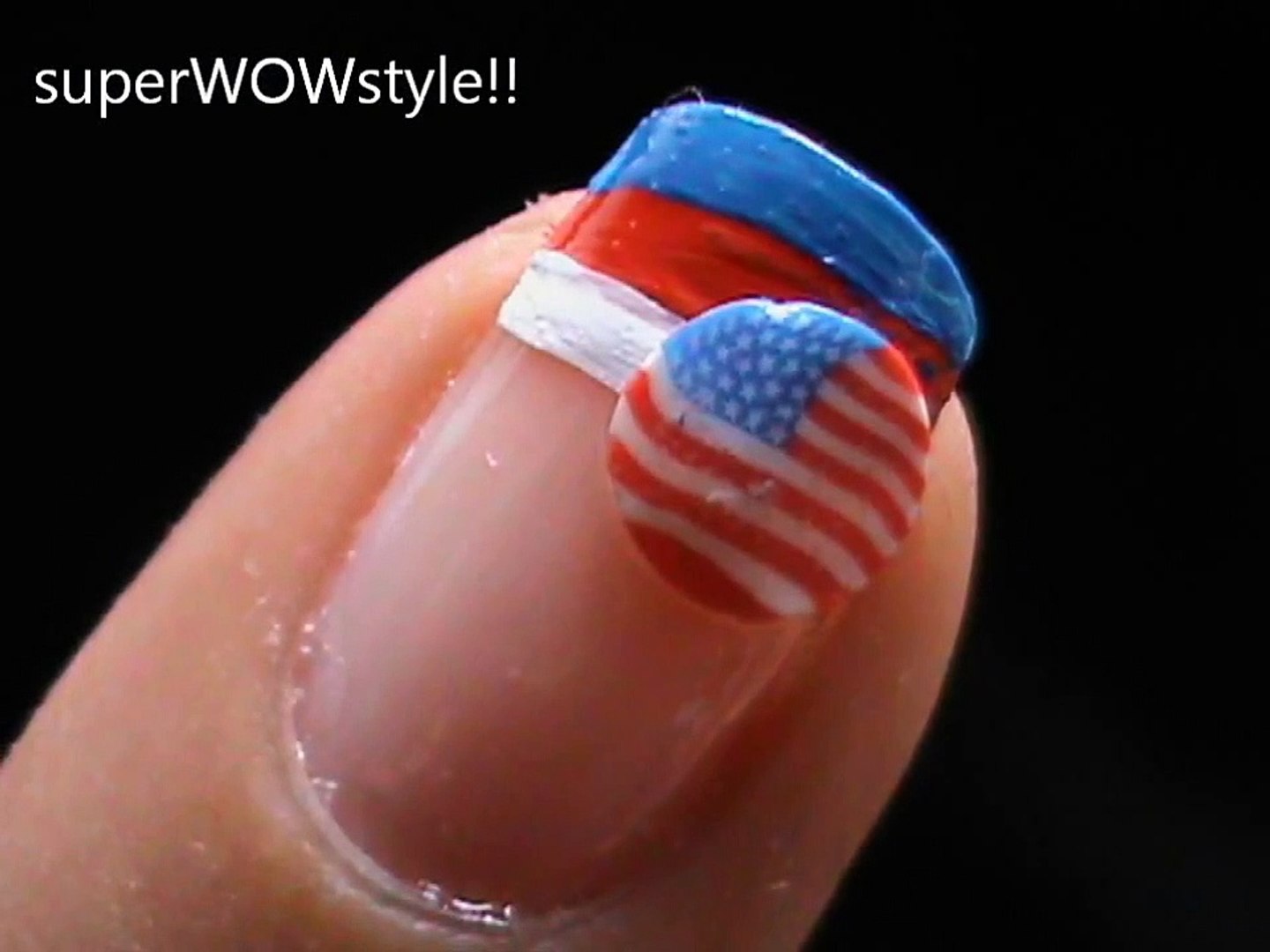 4th of July Nails ! __ USA Flag Nail Art designs (Independence Day) - video  Dailymotion