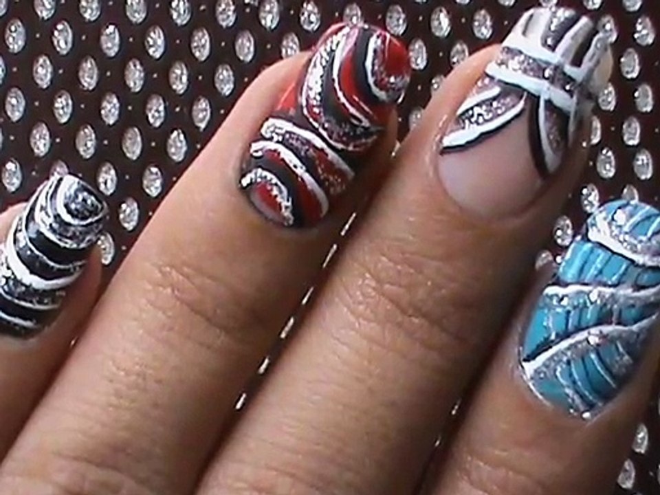Colorful Glitter Nail Designs Tutorial!