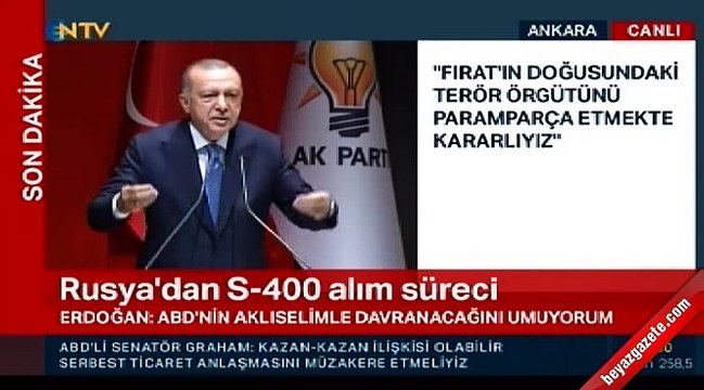 Cumhurbaşkanı Erdoğan'dan ABD'ye F-35 resti!