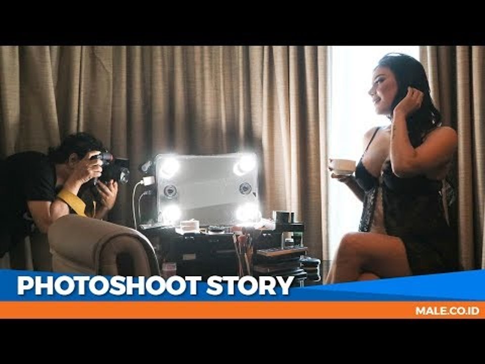 EVELYN di Behind the Scenes Photoshoot - Male Indonesia | Model Seksi Indo