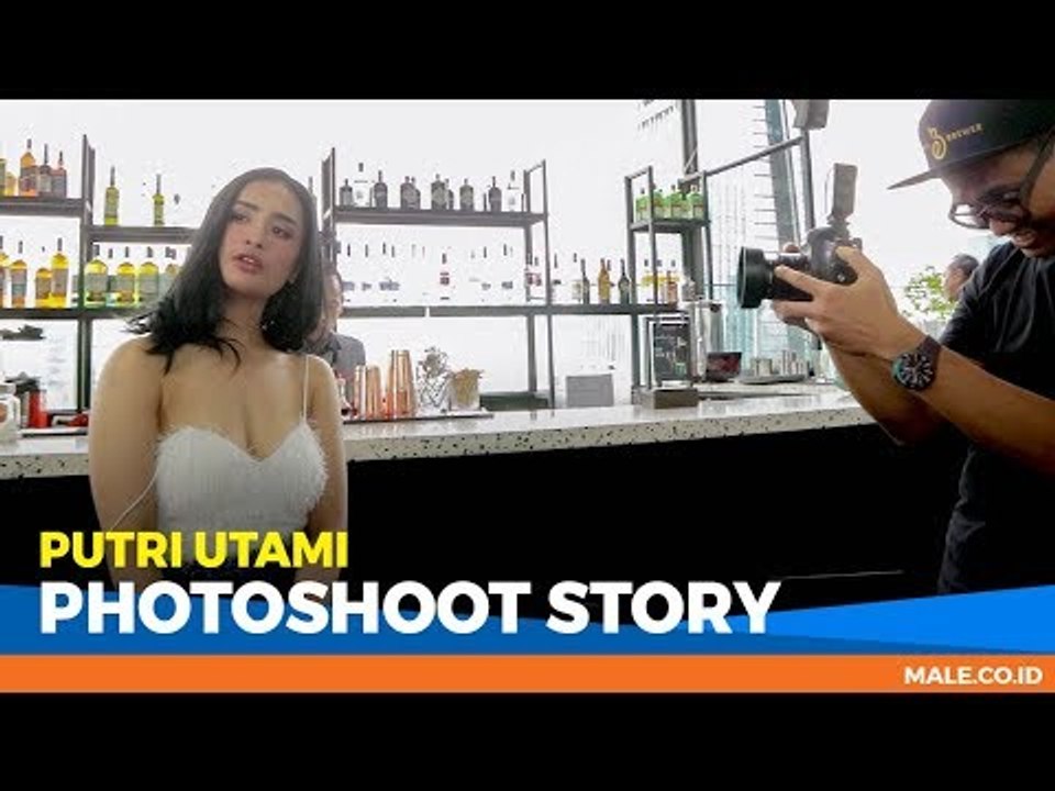 PUTRI UTAMI di Behind the Scenes Photoshoot - Male Indonesia | Model Seksi Indo