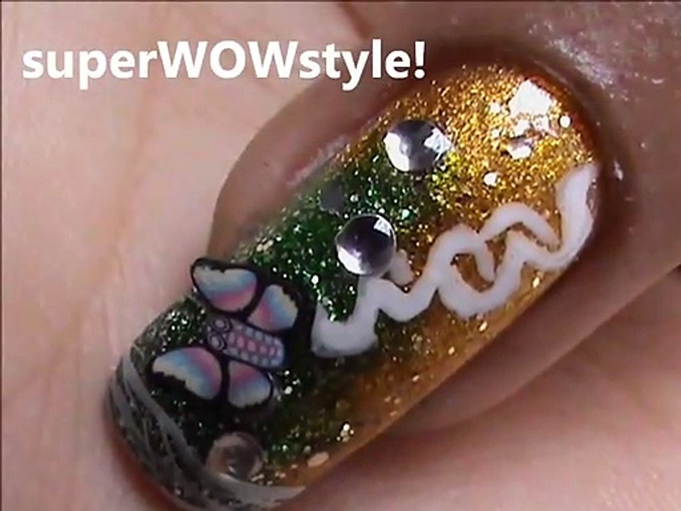 Fimo canes nail art tutorial