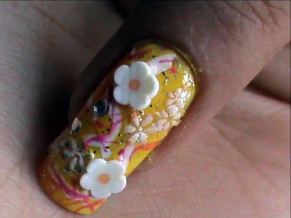 Floral Designs_ Easy Fimo Canes Nail Art Tutorial