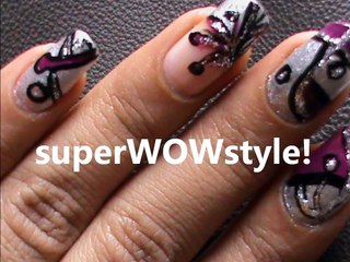 Glitter Nail Art Designs Tutorial !