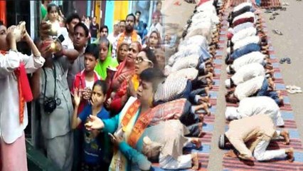 Aligarh में Road पर Namaz करना, Aarti करना Hanuman Chalisa पढ़ना हुआ Ban । वनइंडिया हिंदी