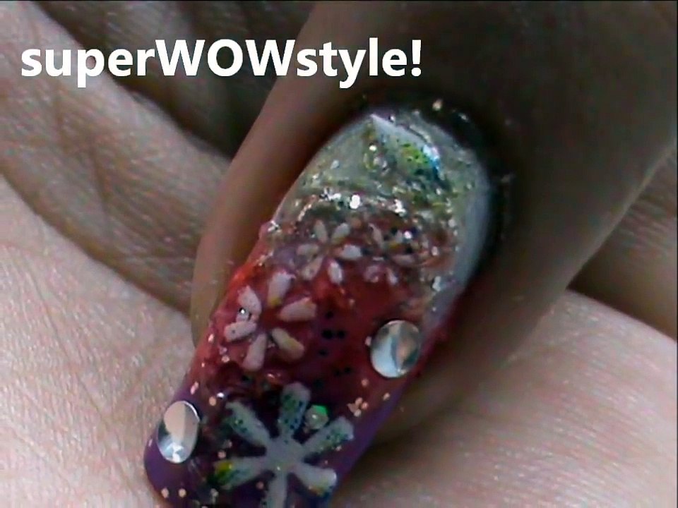 Gradient nails without using sponge