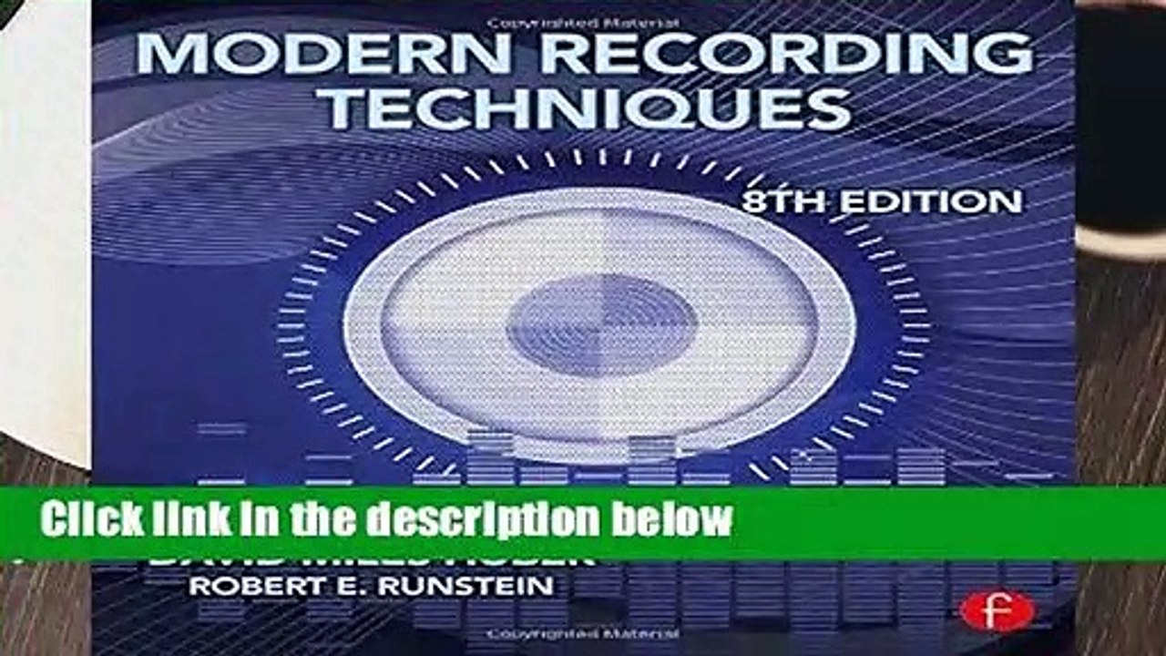 [FREE] Modern Recording Techniques (Audio Engineering Society Presents)