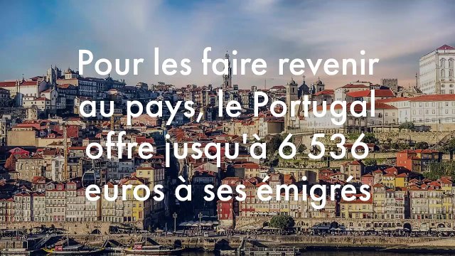 Pour les faire revenir au pays, le Portugal offre jusqu'à 6 536 euros à ses émigrés