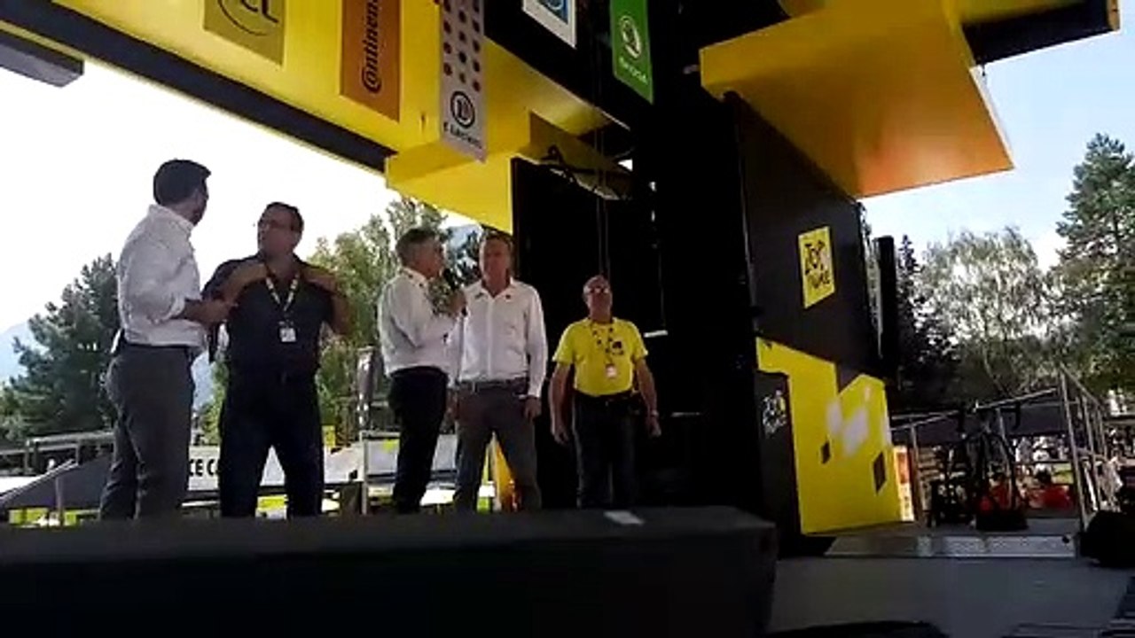 Tour de France 2019 : Pierre-Marie Charvoz se félicite du savoir-faire de Saint-Jean-de-Maurienne