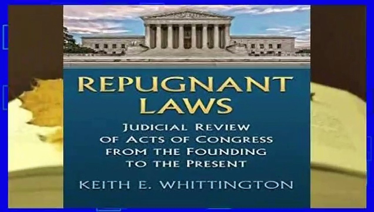 [FREE] Repugnant Laws (Constitutional Thinking) video Dailymotion