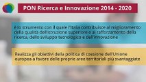 PON Ricerca e Innovazione le azioni, gli obiettivi (2019)