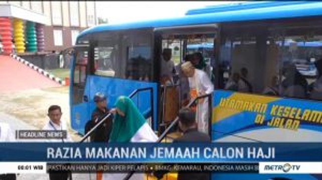 PPIH Razia Makanan Jemaah Calhaj Kloter 27 Embarkasi Gorontalo