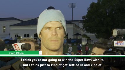 Olsen hoping Day 1 of training camp is first step to Super Bowl