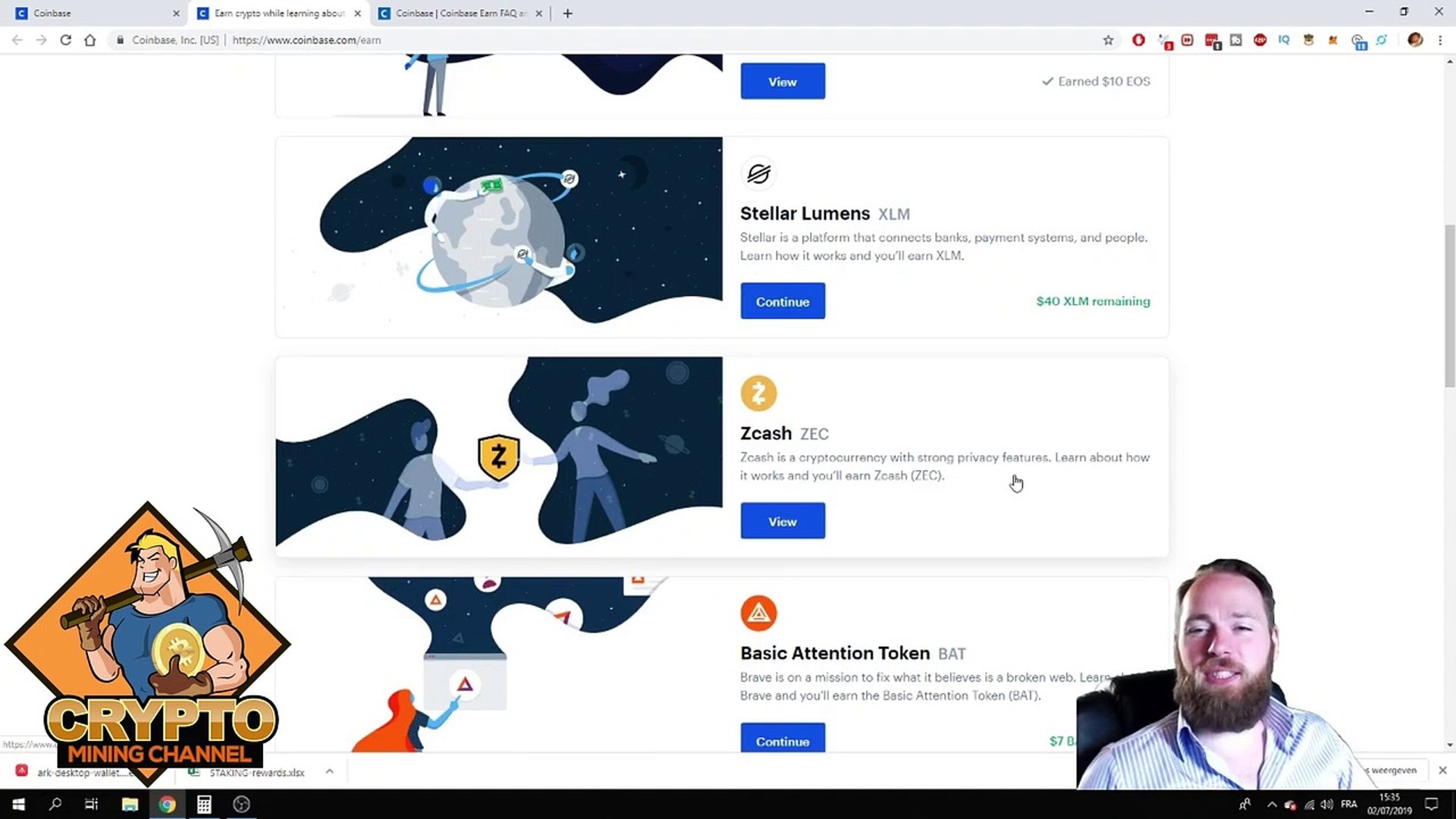 Coinbase Earn Learn And Earn Free Crypto FREE XLM, DAI, EOS, BAT & More! -  video Dailymotion