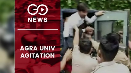 Agra Students Protest Against Varsity