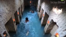 Build The Most Secret Ancient Underground Temple And Swimming Pool