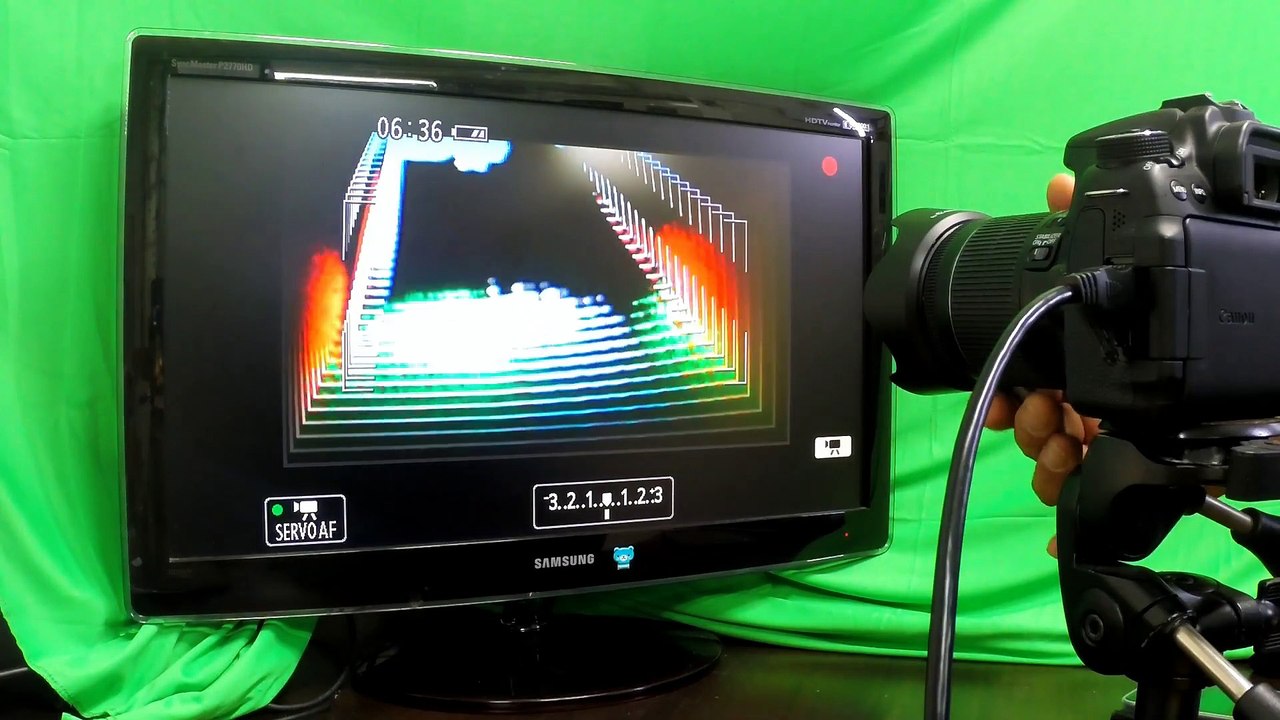 The amazing thing that happens when you take a monitor with a camera.
