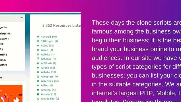 Readymade Clone Scripts - PHP Clone Scripts - Website Clone Scripts