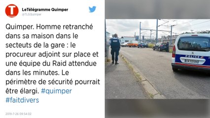 Quimper : Un homme armé et retranché chez lui s’échappe et se rend au commissariat