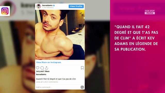 Kev Adams : Torse nu pour faire face à la canicule, l’humoriste ne laisse personne indifférent