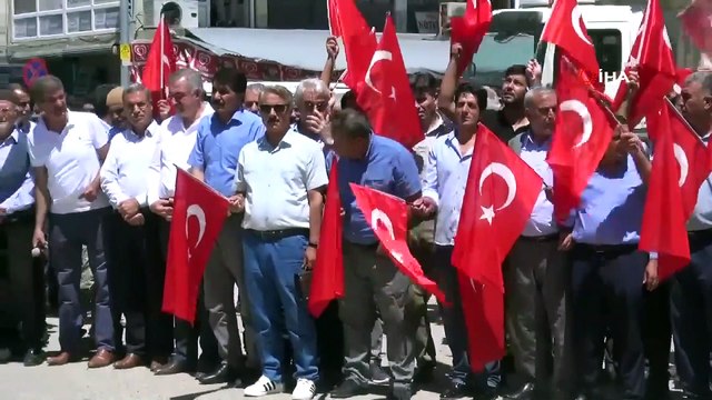 Hain saldırının yaşandığı ilçede teröre lanet yürüyüşü