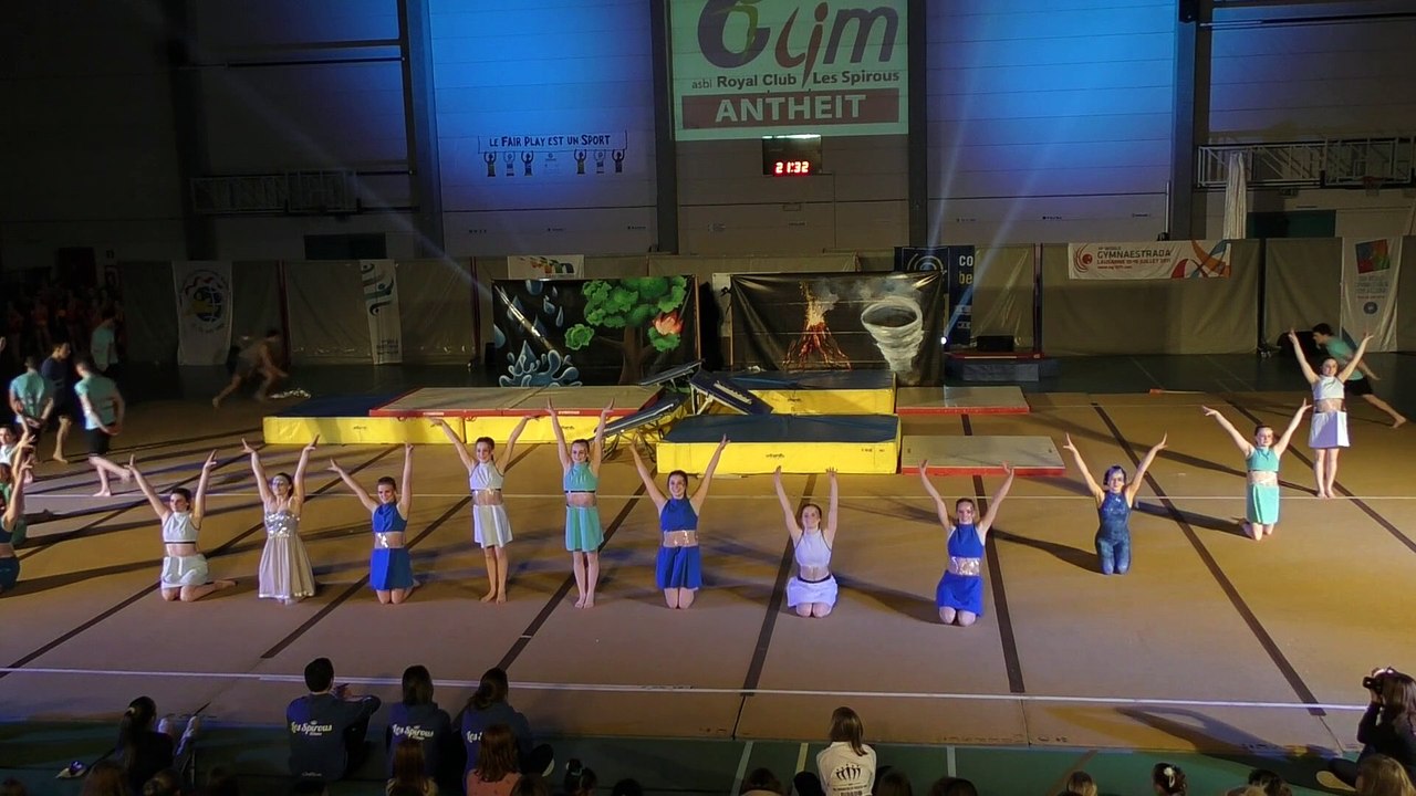 2019-02 Gala Gymnaestrada - Les Spirous - The four elements