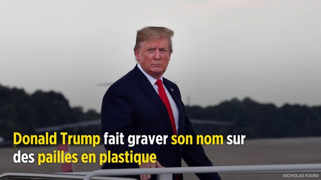Donald Trump fait graver son nom sur des pailles en plastique