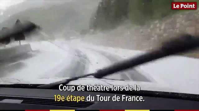 Tour de France : la 19e étape stoppée par la grêle