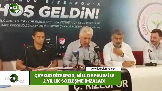 Çaykur Rizespor, Nill de Pauw ile 2 yıllık sözleşme imzaladı