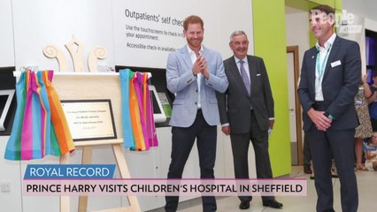 Prince Harry Signs Hospital's Visitors Book Previously Signed by Mother Princess Diana