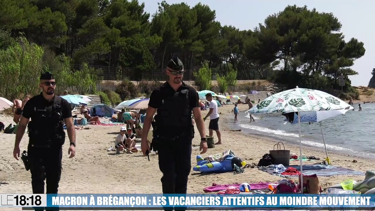 Emmanuel Macron à Brégançon : les vacanciers attentifs au moindre mouvement