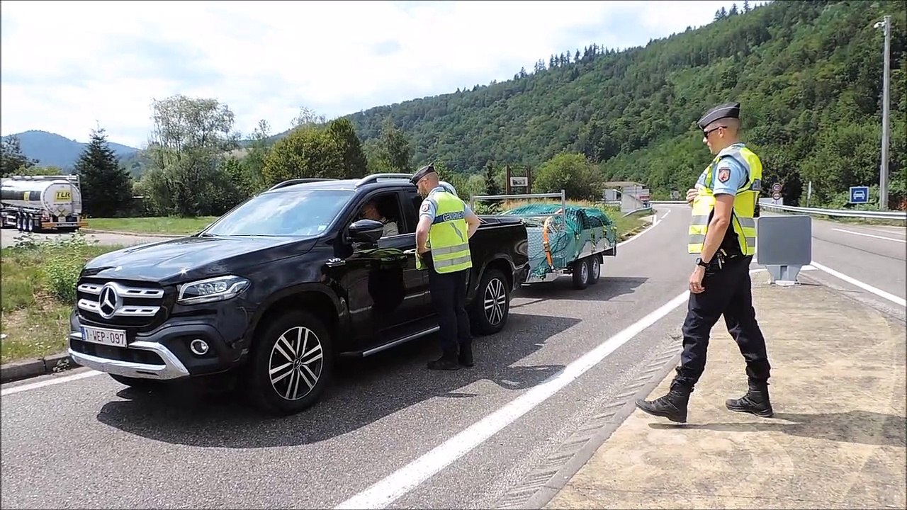 Contrôles de gendarmerie au tunnel Maurice-Lemaire à Sainte-Marie-aux-Mines