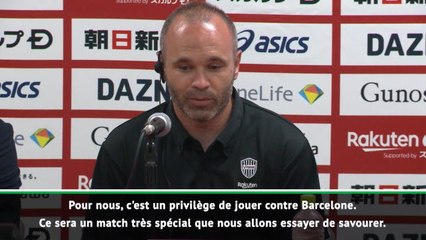 Iniesta : "Un privilège de jouer contre Barcelone"