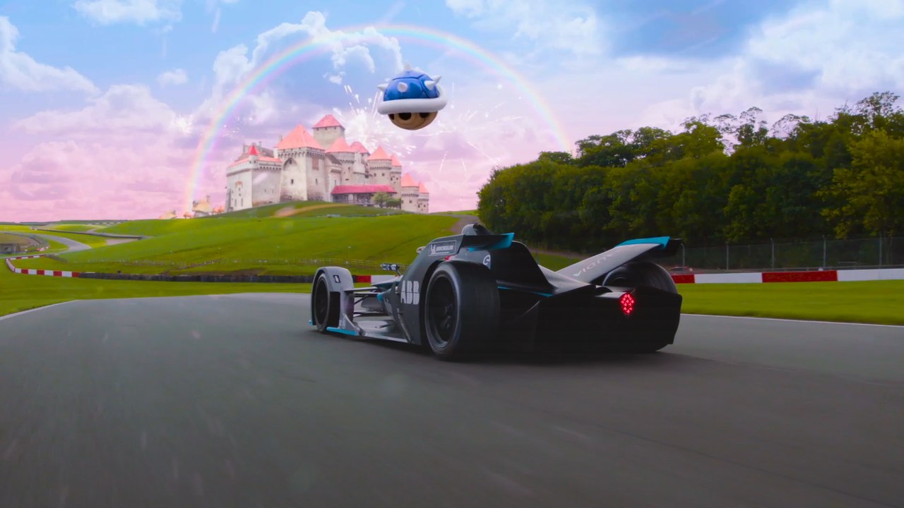 Real life Mario Kart from Formula E