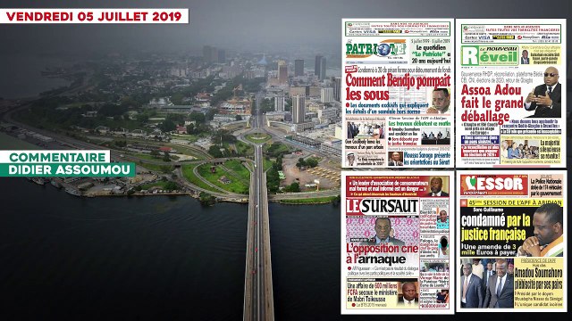 Le Titrologue du 05 juillet 2019- Gbagbo et Blé Goudé pris en otage en Europe