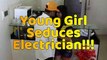 Girl Seduces Electrician Prank