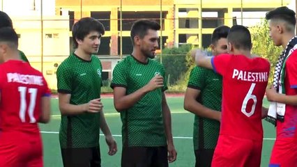 Sakarya'da Türkiye-Filistin dostluk karşılaşması yapıldı