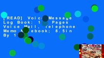 [READ] Voice Message Log Book: 100 Pages Voice Mail, Telephone Memo Notebook; 8.5in By 11in