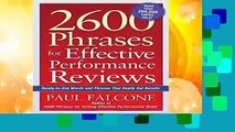 About For Books  2600 Phrases for Effective Performance Reviews: Ready-to-use Words and Phrases