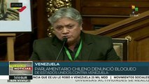 Diputado chileno denuncia el bloqueo económico de EEUU a Venezuela